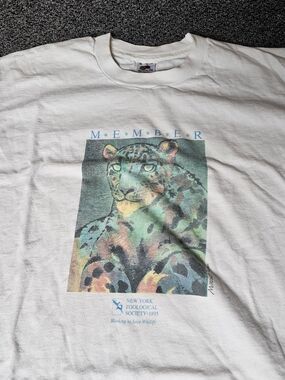 Early 90s New York Zpological Society Single Stitch T Shirt